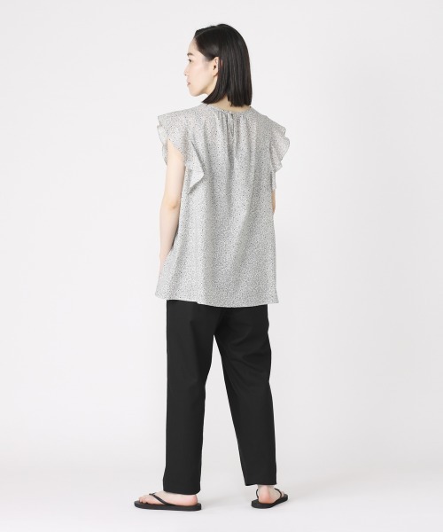 NIMES(ニーム)の「コットンリネンクロップド(その他パンツ・レディース・ブラック/オフホワイト/サックスブルー・1/0)」の16枚目の写真