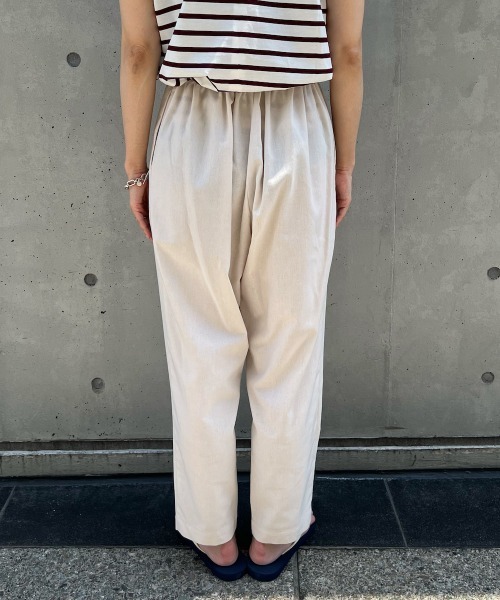 NIMES(ニーム)の「コットンリネンクロップド(その他パンツ・レディース・ブラック/オフホワイト/サックスブルー・1/0)」の19枚目の写真