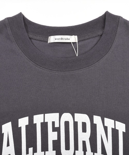 Felt-Maglietta（フェルトマリエッタ）の「カリフォルニアロゴプリントTシャツ（Tシャツ/カットソー・レディース・ネイビー/オフホワイト/チャコールグレー・FREE）」の6枚目の写真