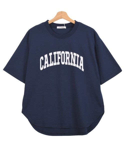 Felt-Maglietta（フェルトマリエッタ）の「カリフォルニアロゴプリントTシャツ（Tシャツ/カットソー・レディース・ネイビー/オフホワイト/チャコールグレー・FREE）」の5枚目の写真