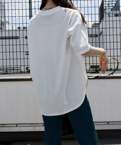 Felt-Maglietta（フェルトマリエッタ）の「カリフォルニアロゴプリントTシャツ（Tシャツ/カットソー・レディース・ネイビー/オフホワイト/チャコールグレー・FREE）」の15枚目の写真