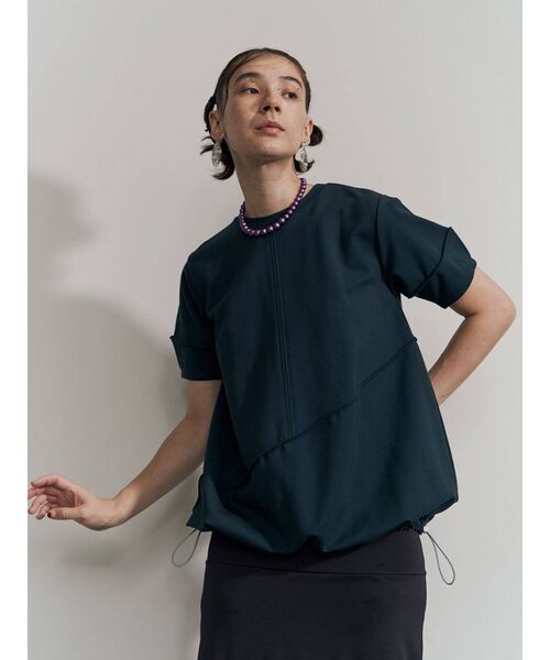UN3D.(アンスリード)の「バルーンハーフスリーブトップ(Tシャツ/カットソー・レディース・ブラック/ブルー/グリーン・36/38)」の3枚目の写真
