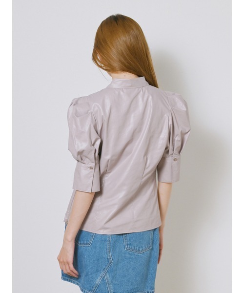 SNIDEL(スナイデル)の「ボウタイブラウス(シャツ/ブラウス・レディース・ホワイト/チェック/ベージュ・FREE)」の5枚目の写真