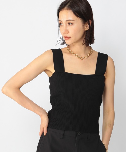 BARNYARDSTORM（バンヤードストーム）の「BARNYARDSTORM / ニットビスチェ（ニット/セーター・レディース・ブラック・0/1）」の2枚目の写真