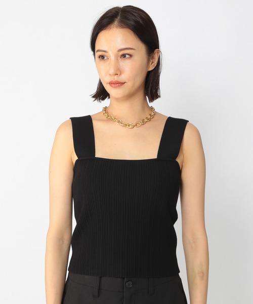 BARNYARDSTORM（バンヤードストーム）の「BARNYARDSTORM / ニットビスチェ（ニット/セーター・レディース・ブラック・0/1）」の4枚目の写真