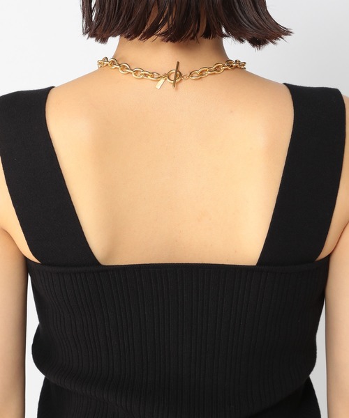 BARNYARDSTORM（バンヤードストーム）の「BARNYARDSTORM / ニットビスチェ（ニット/セーター・レディース・ブラック・0/1）」の8枚目の写真