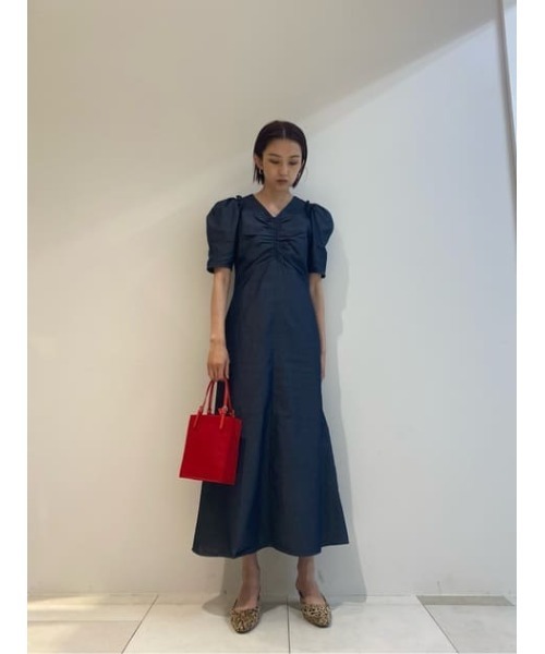 ワンピース Puff Sleeve Dress WOKANSE Women Summer Mini Dress Casual Puff Sleeve Low Cut