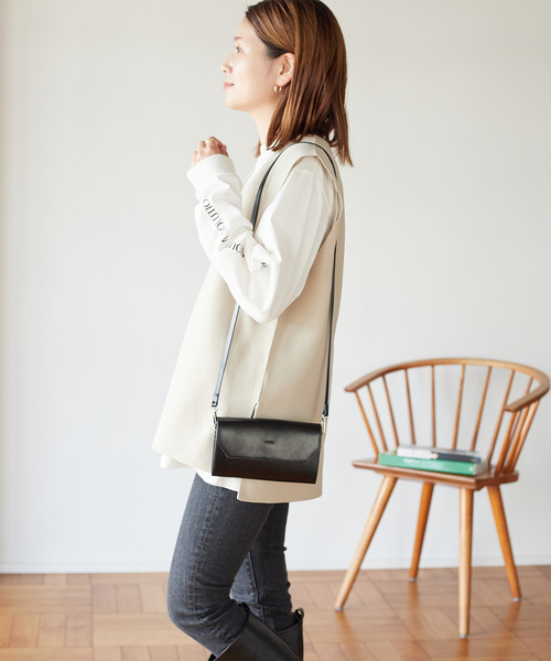 JOURNAL STANDARD(ジャーナルスタンダード)の「RENUミラノリブ ベスト(ベスト・レディース・ブラック/アイボリー・FREE)」の4枚目の写真