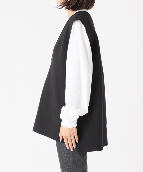 JOURNAL STANDARD(ジャーナルスタンダード)の「RENUミラノリブ ベスト(ベスト・レディース・ブラック/アイボリー・FREE)」の18枚目の写真