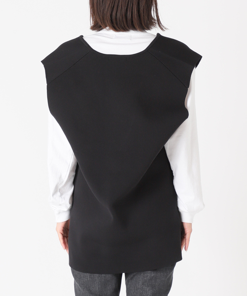 JOURNAL STANDARD(ジャーナルスタンダード)の「RENUミラノリブ ベスト(ベスト・レディース・ブラック/アイボリー・FREE)」の11枚目の写真