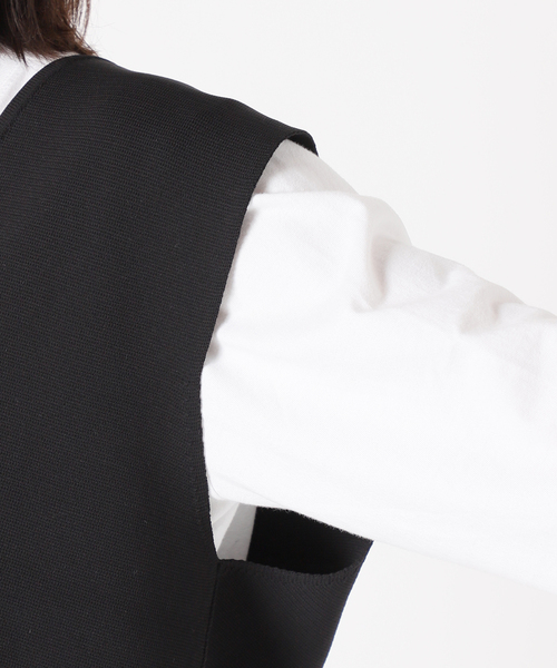 JOURNAL STANDARD(ジャーナルスタンダード)の「RENUミラノリブ ベスト(ベスト・レディース・ブラック/アイボリー・FREE)」の15枚目の写真