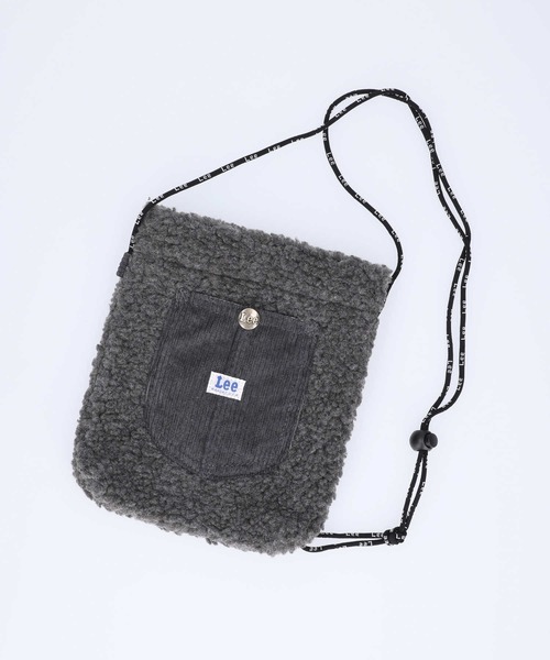 Lee（リー）の「【Lee】ボアポーチ（ショルダーバッグ・レディース・オフホワイト/グリーン/ブラック/ベージュ・ONE SIZE）」の3枚目の写真