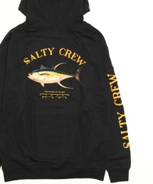 SALTY CREW（ソルティークルー）の「SALTY CREW/ソルティークルー オーバーサイズ バックプリントパーカー/裏起毛 スリーブロゴ フィッシュパーカー/プルオーバーフーディ 72-260（パーカー・メンズ）」