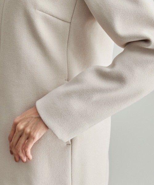 ROPE' PICNIC（ロペピクニック）の「テックメルトンフード取り外しコート（その他アウター・レディース・ネイビー/ベージュ系その他・40/38）」の3枚目の写真