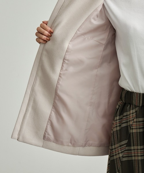 ROPE' PICNIC（ロペピクニック）の「テックメルトンフード取り外しコート（その他アウター・レディース・ネイビー/ベージュ系その他・40/38）」の10枚目の写真