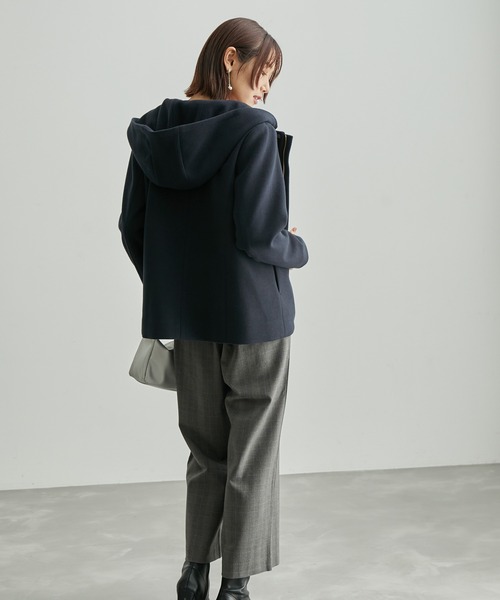 ROPE' PICNIC（ロペピクニック）の「テックメルトンフード取り外しコート（その他アウター・レディース・ネイビー/ベージュ系その他・40/38）」の20枚目の写真