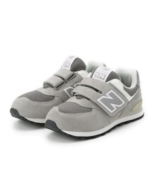 NEW BALANCE(ニューバランス)の「「WEB限定」ニューバランス/KV574 17cm~21cm(スニーカー・キッズ・グレー/ワインレッド・17cm/20cm/21cm/19cm/18cm)」の2枚目の写真