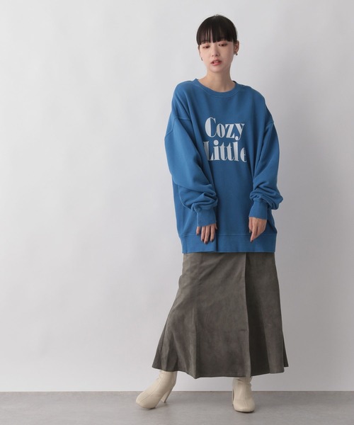 LOWRYS FARM（ローリーズファーム）の「フェイクスエードキリカエフレアスカート　166345（スカート・レディース・アイボリー/チャコールグレー/ブラウン・MEDIUM/LARGE）」の11枚目の写真