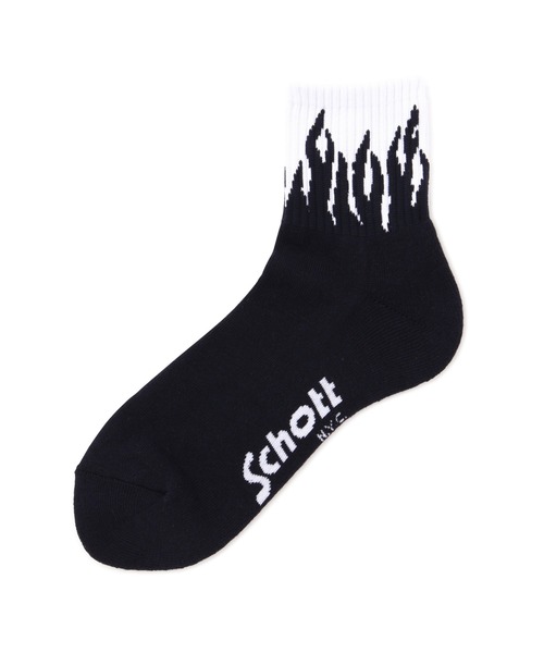schott（ショット）の「Schott/ショット/FLAME SOCKS/フレイムソックス（ソックス/靴下・メンズ・その他・F）」の3枚目の写真