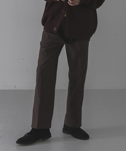 URBAN RESEARCH（アーバンリサーチ）の「URBAN RESEARCH iD　ウーリーTWO TUCK SLACKS（その他パンツ・メンズ・チェック/ネイビー/ブラウン・MEDIUM/LARGE）」の4枚目の写真