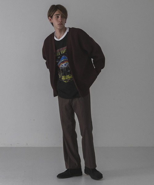 URBAN RESEARCH（アーバンリサーチ）の「URBAN RESEARCH iD　ウーリーTWO TUCK SLACKS（その他パンツ・メンズ・チェック/ネイビー/ブラウン・MEDIUM/LARGE）」の7枚目の写真