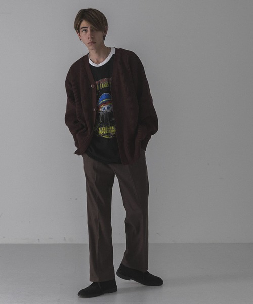 URBAN RESEARCH（アーバンリサーチ）の「URBAN RESEARCH iD　ウーリーTWO TUCK SLACKS（その他パンツ・メンズ・チェック/ネイビー/ブラウン・MEDIUM/LARGE）」の6枚目の写真