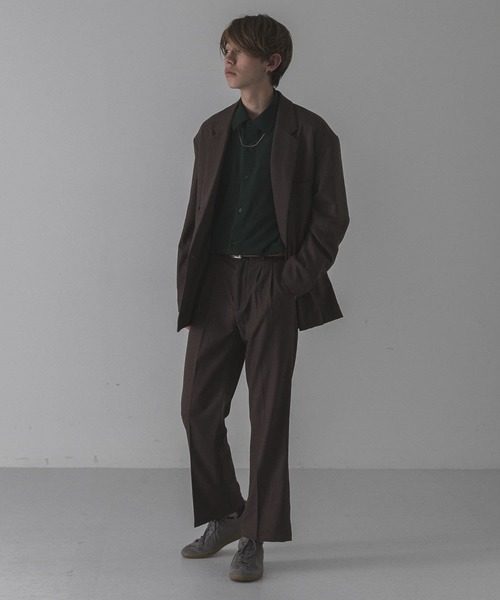 URBAN RESEARCH（アーバンリサーチ）の「URBAN RESEARCH iD　ウーリーTWO TUCK SLACKS（その他パンツ・メンズ・チェック/ネイビー/ブラウン・MEDIUM/LARGE）」の12枚目の写真
