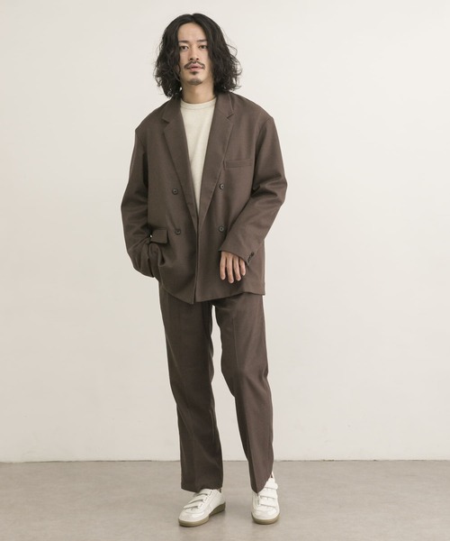 URBAN RESEARCH（アーバンリサーチ）の「URBAN RESEARCH iD　ウーリーTWO TUCK SLACKS（その他パンツ・メンズ・チェック/ネイビー/ブラウン・MEDIUM/LARGE）」の15枚目の写真
