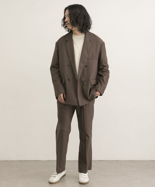 URBAN RESEARCH（アーバンリサーチ）の「URBAN RESEARCH iD　ウーリーTWO TUCK SLACKS（その他パンツ・メンズ・チェック/ネイビー/ブラウン・MEDIUM/LARGE）」の16枚目の写真