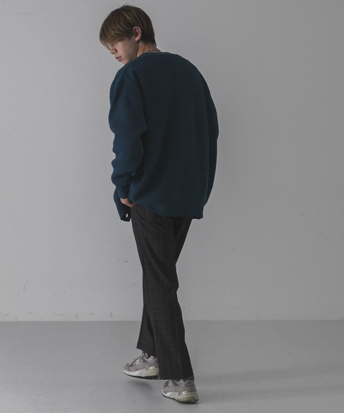 URBAN RESEARCH（アーバンリサーチ）の「URBAN RESEARCH iD　ウーリーTWO TUCK SLACKS（その他パンツ・メンズ・チェック/ネイビー/ブラウン・MEDIUM/LARGE）」の20枚目の写真