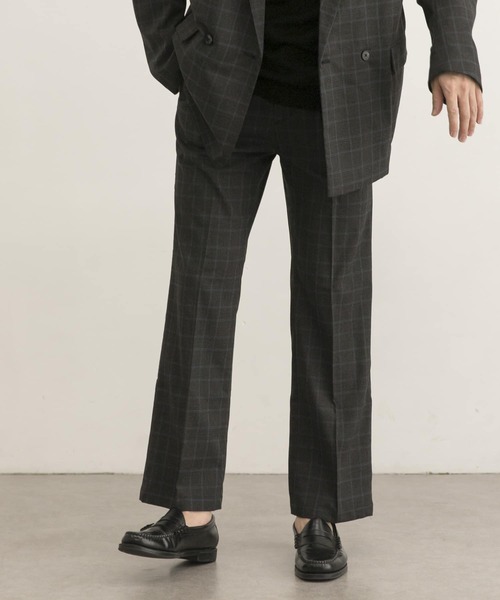 URBAN RESEARCH（アーバンリサーチ）の「URBAN RESEARCH iD　ウーリーTWO TUCK SLACKS（その他パンツ・メンズ・チェック/ネイビー/ブラウン・MEDIUM/LARGE）」の21枚目の写真