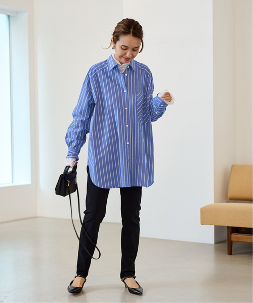 FRAMeWORK（フレームワーク）の「ランダムパターンシャツ（シャツ/ブラウス・レディース・ブラウン/ブルー系その他・FREE）」の9枚目の写真