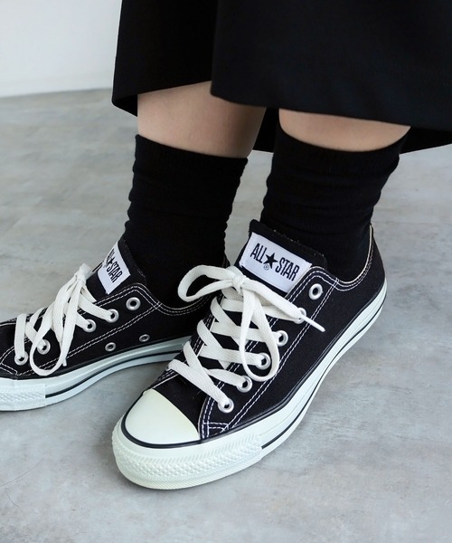 andme(アンドミー)の「平編みクルーソックス(ソックス/靴下・レディース・チャコールグレー/パープル/レッド/オフホワイト/ブラック/オレンジ/ライム/ブルー・23-25cm)」の2枚目の写真