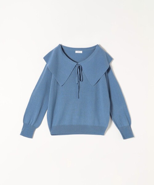 SHIPS any:〈手洗い可能〉ビッグカラー ニット プルオーバー（ニット