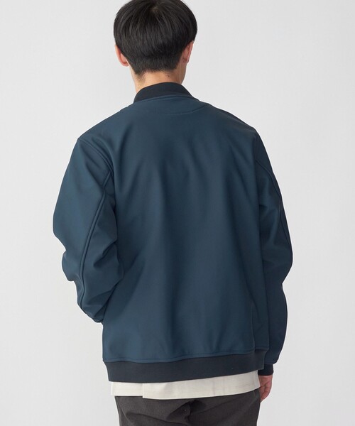 SHIPS(シップス)の「SHIPS: ポンチ 裏フリース ストレッチ リブ ブルゾン(ブルゾン・メンズ・ブラック/ネイビー・SMALL/MEDIUM/LARGE/X-LARGE)」の7枚目の写真