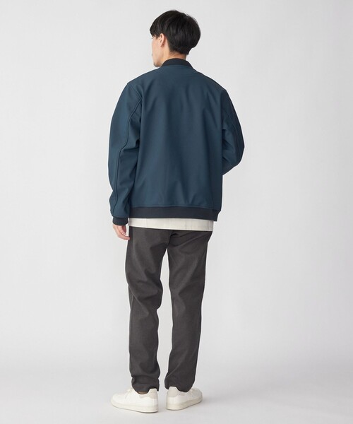 SHIPS(シップス)の「SHIPS: ポンチ 裏フリース ストレッチ リブ ブルゾン(ブルゾン・メンズ・ブラック/ネイビー・SMALL/MEDIUM/LARGE/X-LARGE)」の13枚目の写真