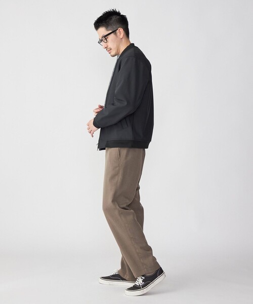 SHIPS(シップス)の「SHIPS: ポンチ 裏フリース ストレッチ リブ ブルゾン(ブルゾン・メンズ・ブラック/ネイビー・SMALL/MEDIUM/LARGE/X-LARGE)」の16枚目の写真