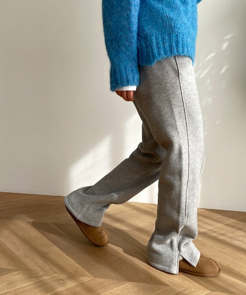 CANAL JEAN(キャナルジーン)の「RED CHOP WORKS 裏起毛サイドスリットパンツ(その他パンツ・レディース・オートミール/グリーン/ブラック/グレー・36/38)」の8枚目の写真