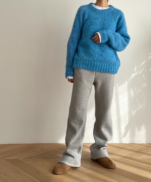 CANAL JEAN(キャナルジーン)の「RED CHOP WORKS 裏起毛サイドスリットパンツ(その他パンツ・レディース・オートミール/グリーン/ブラック/グレー・36/38)」の10枚目の写真