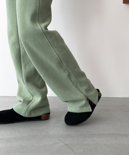 CANAL JEAN(キャナルジーン)の「RED CHOP WORKS 裏起毛サイドスリットパンツ(その他パンツ・レディース・オートミール/グリーン/ブラック/グレー・36/38)」の15枚目の写真