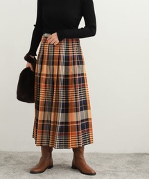 URBAN RESEARCH DOORS | カラーチェックプリーツスカート(スカート)