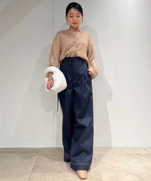 emmi atelier】サイドベルトチノパンツ（チノパンツ）｜emmi