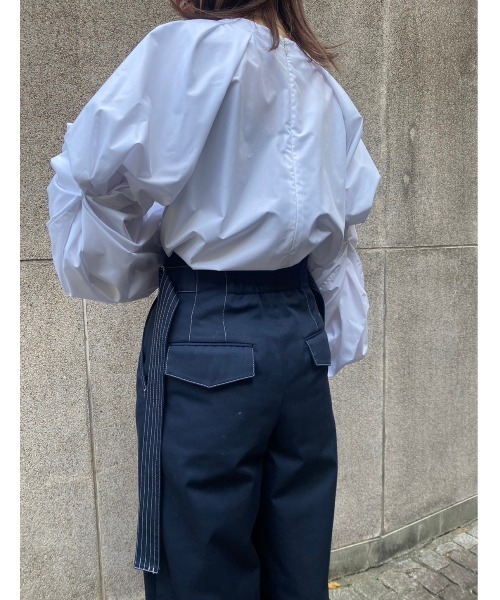 emmi atelier】サイドベルトチノパンツ（チノパンツ）｜emmi
