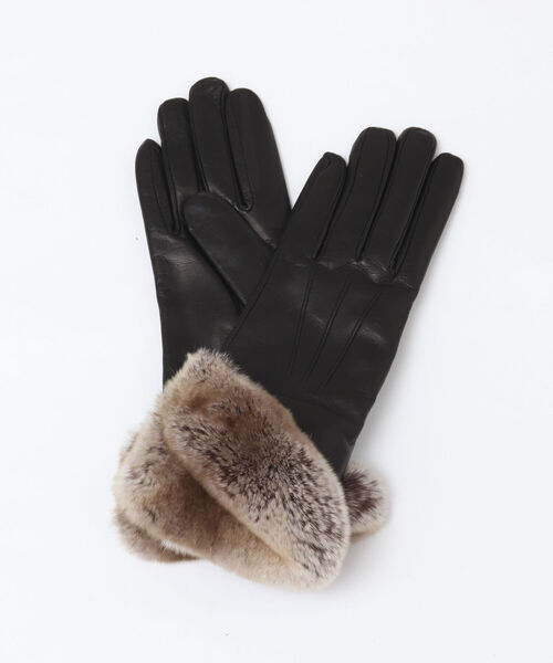 CARIDEI/カリディ】ファーレザーグローブ