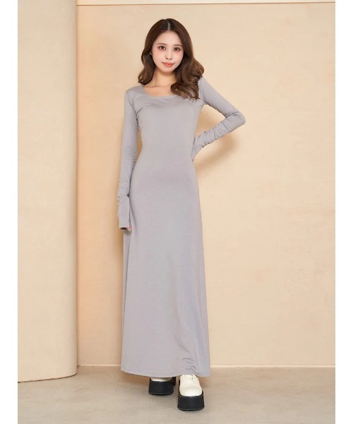 スクエアネックロングワンピース（ワンピース）｜Darich（ダーリッチ