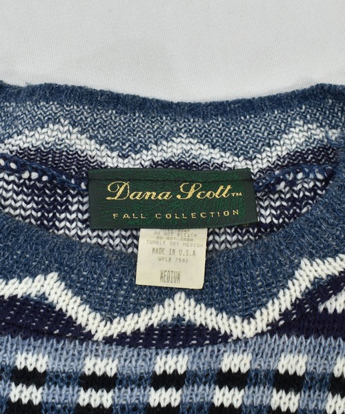 VINTAGE(ヴィンテージ)の「【ヴィンテージ古着】80s Dana Scott ノルディック柄 デザインニット アクリルニット USA製(ニット/セーター・レディース・その他・MEDIUM)」の4枚目の写真