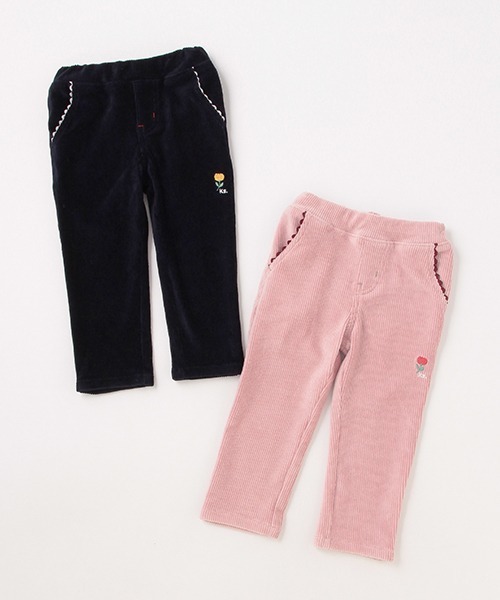 kladskap(クレードスコープ)の「お花ポケットロング丈ストレートパンツ(その他パンツ・キッズ・ネイビー/ピンク・100cm/90cm/80cm/120cm/110cm)」の15枚目の写真