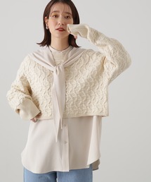 N.(N. Natural Beauty Basic) | 【横田ひかるさん着用】◆ショートレングスパターンニット(ニット/セーター)