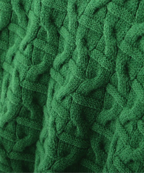 N.(N. Natural Beauty Basic)(エヌエヌナチュラルビューティーベーシック)の「【横田ひかるさん着用】◆ショートレングスパターンニット(ニット/セーター・レディース・オフホワイト/グリーン/ネイビー・MEDIUM)」の19枚目の写真