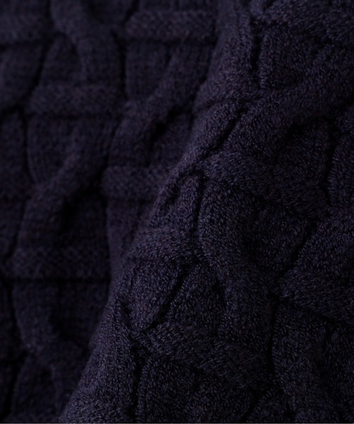 N.(N. Natural Beauty Basic)(エヌエヌナチュラルビューティーベーシック)の「【横田ひかるさん着用】◆ショートレングスパターンニット(ニット/セーター・レディース・オフホワイト/グリーン/ネイビー・MEDIUM)」の17枚目の写真